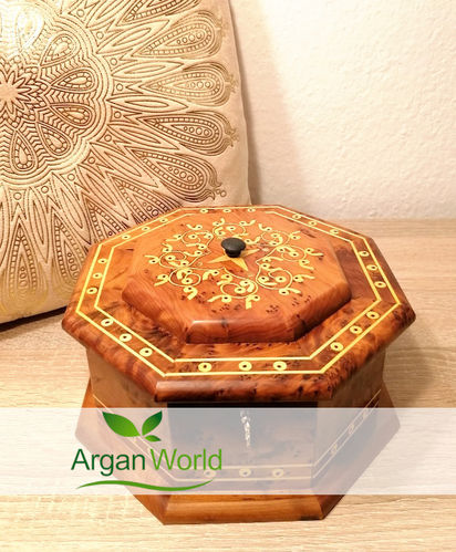 Arar Marokkanische Holz Achteck Box 2