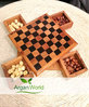 Arar Marokkanisches Holz Schach Drehbox Klein