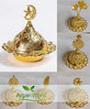 Räuchergefäß Gold Klein