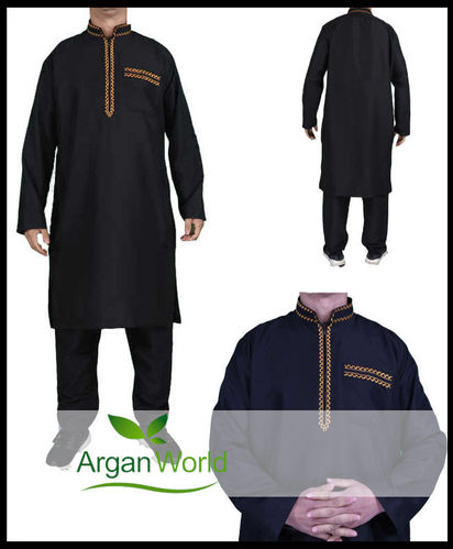 Jabador Langarm Bestickter Kragen 2313